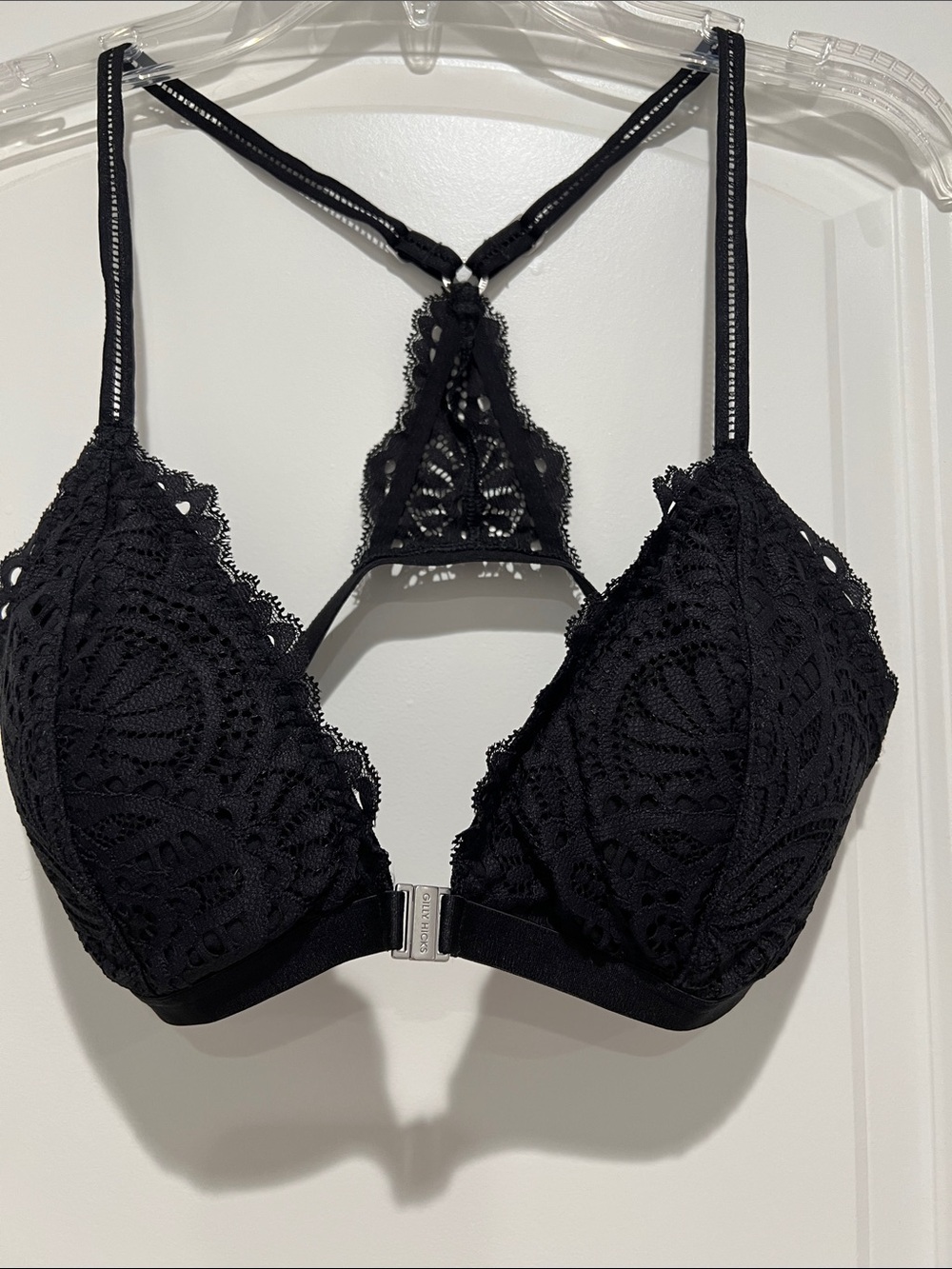 NWOT Gilly Hicks Black Lace Racerback Bralette